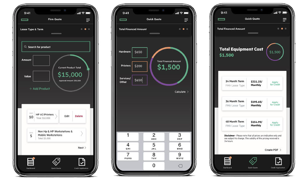 HPE screenshots